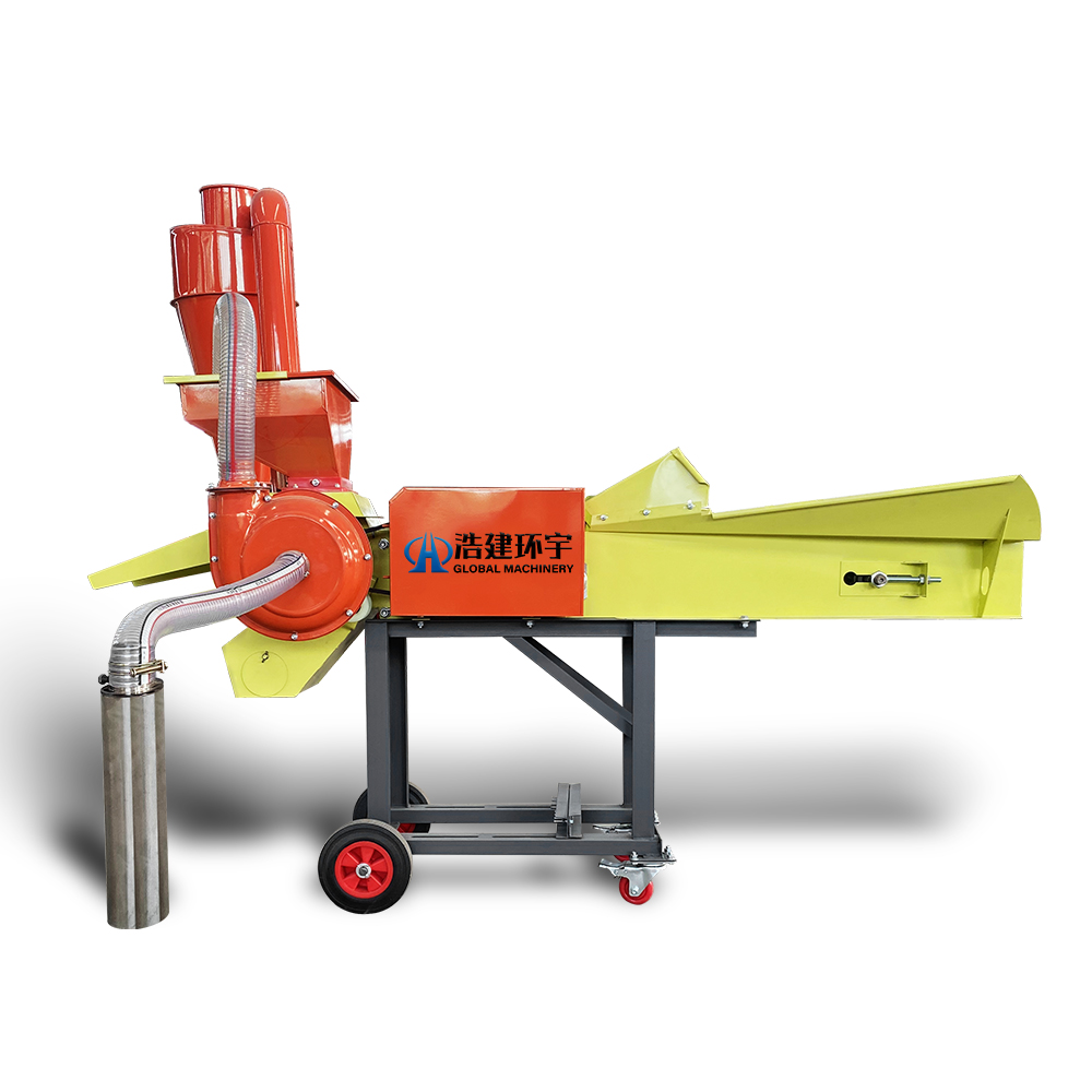 Self suction grass cutting and shredding machine